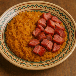 Varza calita cu afumatura (250gr)