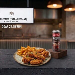 ARIPIOARE PICANTE CU CARTOFI + XIXO 0,25L